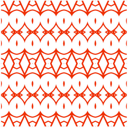 Vector geometric ornament in ethnic style. Seamless pattern with abstract shapes, repeat tiles. Vintage retro texture.Repeating pattern for decor, fabric,textile and fabric.のイラスト素材