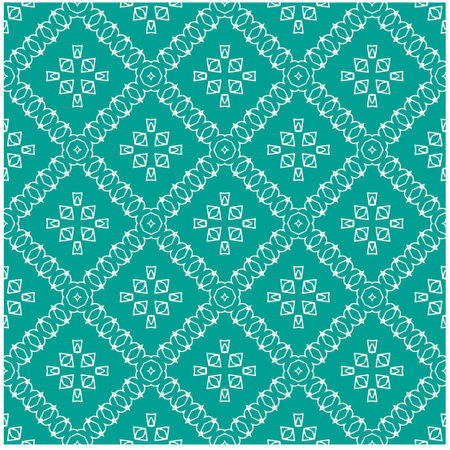 Vector geometric ornament in ethnic style. Seamless pattern with abstract shapes, repeat tiles. Vintage retro texture.Repeating pattern for decor, fabric,textile and fabric.のイラスト素材