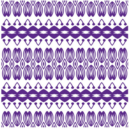 Vector geometric ornament in ethnic style. Seamless pattern with abstract shapes, repeat tiles. Vintage retro texture.Repeating pattern for decor, fabric,textile and fabric.のイラスト素材