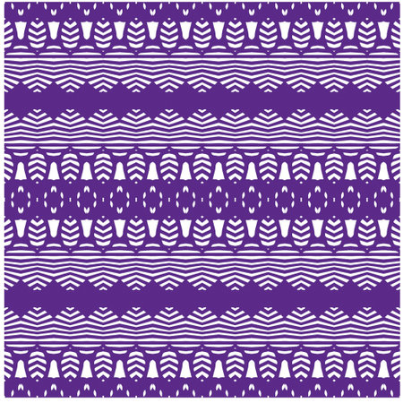 Vector geometric ornament in ethnic style. Seamless pattern with abstract shapes, repeat tiles. Vintage retro texture.Repeating pattern for decor, fabric,textile and fabric.のイラスト素材