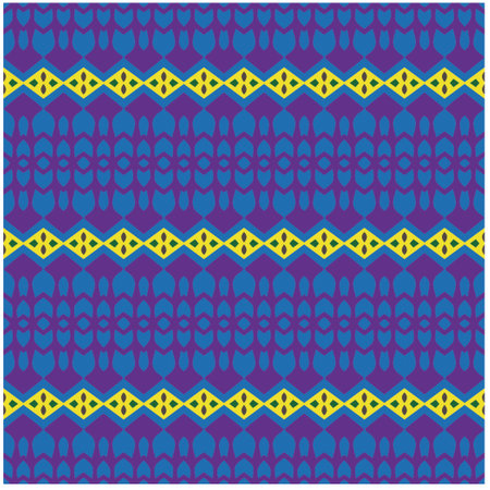 Vector geometric ornament in ethnic style. Seamless pattern with abstract shapes, repeat tiles....
