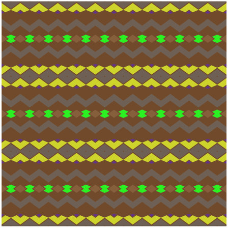 Vector geometric ornament in ethnic style. Seamless pattern with abstract shapes, repeat tiles....