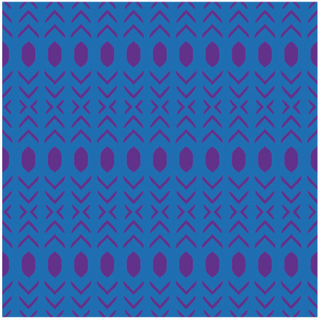 Vector geometric ornament in ethnic style. Seamless pattern with abstract shapes, repeat tiles. Vintage retro texture.Repeating pattern for decor, fabric,textile and fabric.のイラスト素材