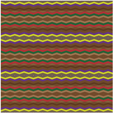 Vector geometric ornament in ethnic style. Seamless pattern with abstract shapes, repeat tiles. Vintage retro texture.Repeating pattern for decor, fabric,textile and fabric.のイラスト素材