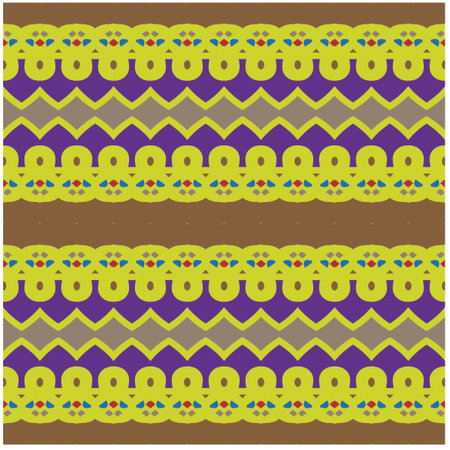 Vector geometric ornament in ethnic style. Seamless pattern with abstract shapes, repeat tiles. Repeating pattern for decor, fabric, textile and fabric.のイラスト素材
