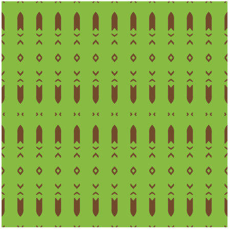 Vector geometric ornament in ethnic style. Seamless pattern with abstract shapes, repeat tiles. Repeating pattern for decor, fabric, textile and fabric.のイラスト素材