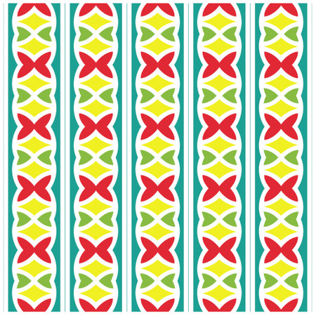 Abstract ethnic rug ornamental seamless pattern.Perfect for fashion, textile design, cute themed fabric, on wall paper, wrapping paper and home decor.のイラスト素材