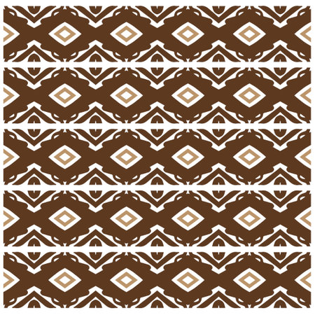 Abstract ethnic rug ornamental seamless pattern.Perfect for fashion, textile design, cute themed fabric, on wall paper, wrapping paper and home decor.のイラスト素材