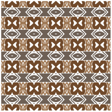 Abstract ethnic rug ornamental seamless pattern.Perfect for fashion, textile design, cute themed fabric, on wall paper, wrapping paper and home decor.のイラスト素材