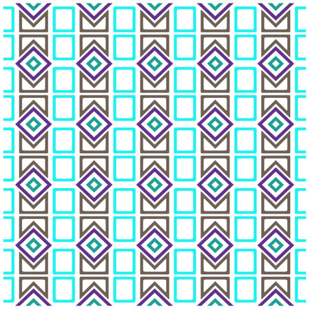 Abstract ethnic rug ornamental seamless pattern.Perfect for fashion, textile design, cute themed fabric, on wall paper, wrapping paper and home decor.のイラスト素材