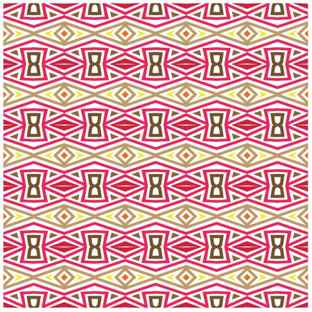 Abstract ethnic rug ornamental seamless pattern.Perfect for fashion, textile design, cute themed fabric, on wall paper, wrapping paper and home decor.のイラスト素材