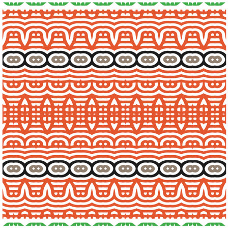 Abstract ethnic rug ornamental seamless pattern.Perfect for fashion, textile design, cute themed fabric, on wall paper, wrapping paper and home decor.のイラスト素材