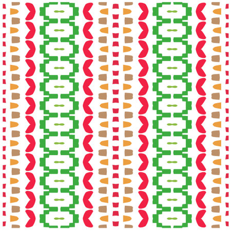 Seamless vector background with repeat pattern.Abstract ethnic rug ornamental seamless pattern.Perfect for fashion, textile design, cute themed fabric, on wall paper, wrapping paper and home decor.のイラスト素材