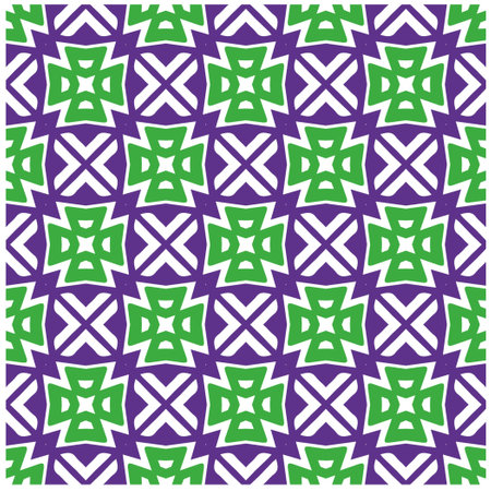 Seamless vector background with repeat pattern.Abstract ethnic rug ornamental seamless pattern.Perfect for fashion, textile design, cute themed fabric, on wall paper, wrapping paper and home decor.のイラスト素材