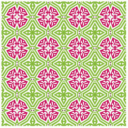 Seamless vector background with repeat pattern.Abstract ethnic rug ornamental seamless pattern.Perfect for fashion, textile design, cute themed fabric, on wall paper, wrapping paper and home decor.のイラスト素材