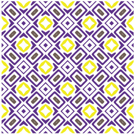 Seamless vector background with repeat pattern.Abstract ethnic rug ornamental seamless pattern.Perfect for fashion, textile design, cute themed fabric, on wall paper, wrapping paper and home decor.のイラスト素材