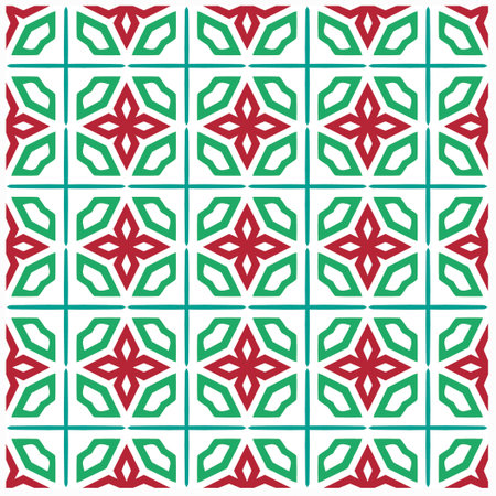 Seamless vector background with repeat pattern.Abstract ethnic rug ornamental seamless pattern.Perfect for fashion, textile design, cute themed fabric, on wall paper, wrapping paper and home decor.のイラスト素材