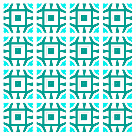 Seamless vector background with repeat pattern.Abstract ethnic rug ornamental seamless pattern.Perfect for fashion, textile design, cute themed fabric, on wall paper, wrapping paper and home decor.のイラスト素材