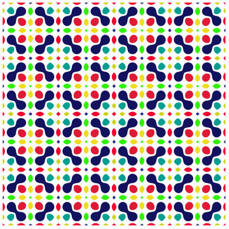 Seamless vector background with repeat pattern.Abstract ethnic rug ornamental seamless pattern.Perfect for fashion, textile design, cute themed fabric, on wall paper, wrapping paper and home decor.のイラスト素材