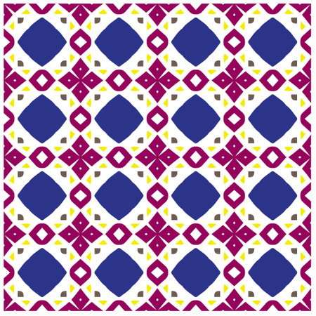 Seamless vector background with repeat pattern.Abstract ethnic rug ornamental seamless...