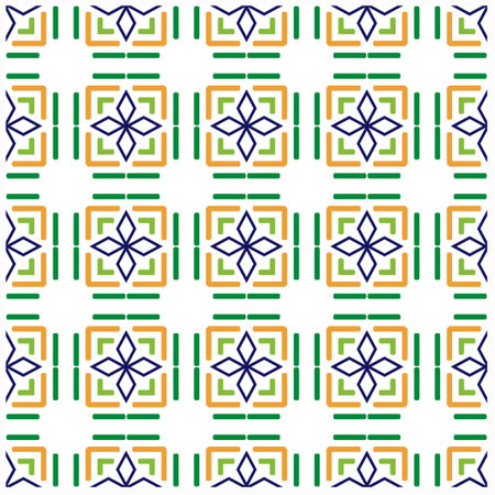 Seamless vector background with repeat pattern.Abstract ethnic rug ornamental seamless...