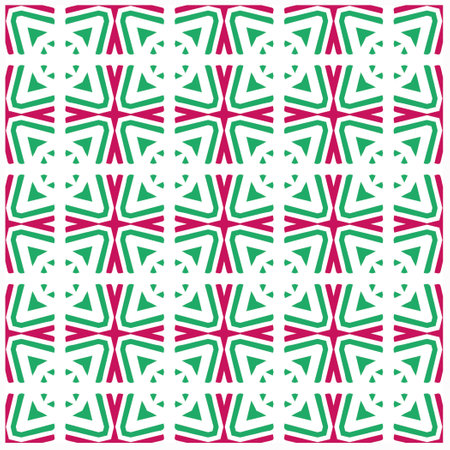 Seamless vector background with repeat pattern.Abstract ethnic rug ornamental seamless pattern.Perfect for fashion, textile design, cute themed fabric, on wall paper, wrapping paper and home decor.のイラスト素材