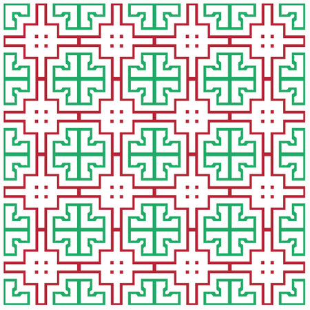 Seamless vector background with repeat pattern.Abstract ethnic rug ornamental seamless pattern.Perfect for fashion, textile design, cute themed fabric, on wall paper, wrapping paper and home decor.のイラスト素材