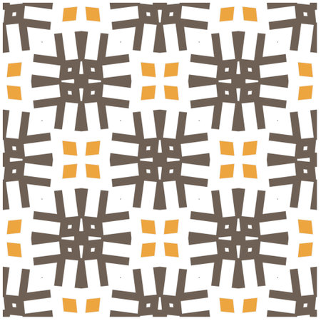 Seamless vector background with repeat pattern.Abstract ethnic rug ornamental seamless pattern.Perfect for fashion, textile design, cute themed fabric, on wall paper, wrapping paper and home decor.のイラスト素材