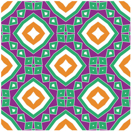 Seamless vector background with repeat pattern.Abstract ethnic rug ornamental seamless...