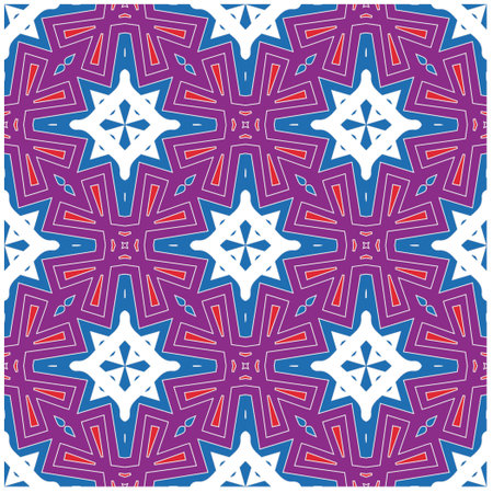 Seamless vector background with repeat pattern.Abstract ethnic rug ornamental seamless pattern.Perfect for fashion, textile design, cute themed fabric, on wall paper, wrapping paper and home decor.のイラスト素材