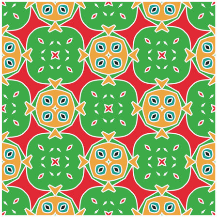 Seamless vector background with repeat pattern.Abstract ethnic rug ornamental seamless pattern.Perfect for fashion, textile design, cute themed fabric, on wall paper, wrapping paper and home decor.のイラスト素材