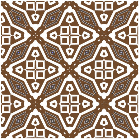 Seamless vector background with repeat pattern.Abstract ethnic rug ornamental seamless pattern.Perfect for fashion, textile design, cute themed fabric, on wall paper, wrapping paper and home decor.のイラスト素材