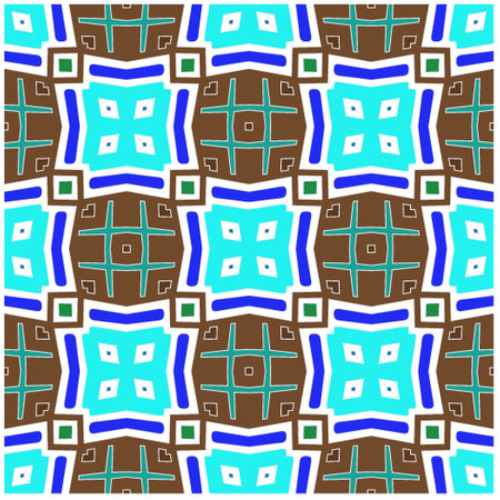 Seamless vector background with repeat pattern.Abstract ethnic rug ornamental seamless pattern.Perfect for fashion, textile design, cute themed fabric, on wall paper, wrapping paper and home decor.のイラスト素材