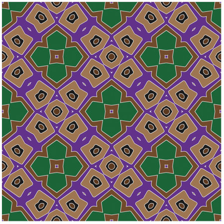 Seamless vector background with repeat pattern.Abstract ethnic rug ornamental seamless...