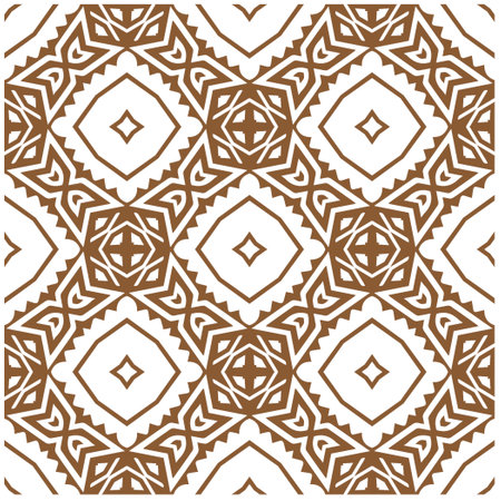 abstract art. Seamless vector background with repeat pattern.Oriental style damask floral tile modern lux fabric design textile swatch ladies dress, man shirt all over print block.のイラスト素材