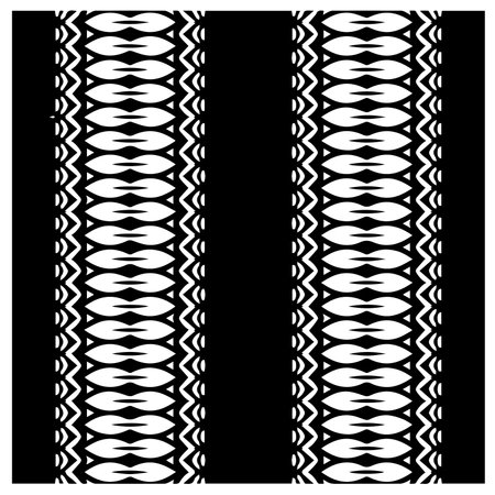 Seamless pattern with abstract shapes. Black and white geometric wallpaper. Repeating pattern for...