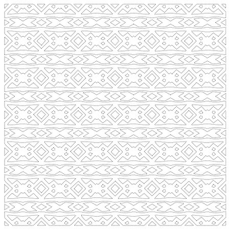 Simple curved line design.Abstract geometric black and white pattern for web page, textures, card, poster, fabric, textile. dot pattern.のイラスト素材