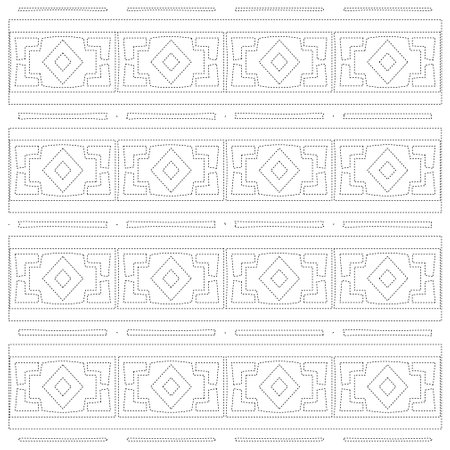 Simple curved line design.Abstract geometric black and white pattern for web page, textures, card, poster, fabric, textile. dot pattern.のイラスト素材