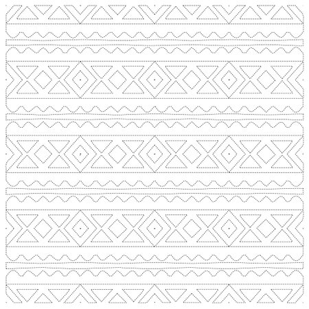 Simple curved line design.Abstract geometric black and white pattern for web page, textures, card, poster, fabric, textile. dot pattern.のイラスト素材