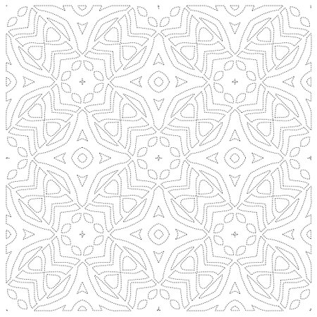 Simple curved line design.Abstract geometric black and white pattern for web page, textures, card, poster, fabric, textile. dot pattern.のイラスト素材