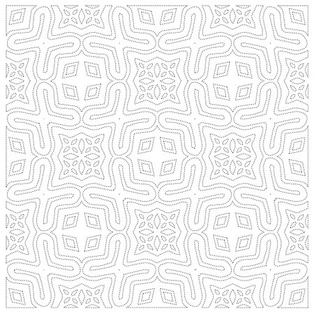 Simple curved line design.Abstract geometric black and white pattern for web page, textures, card, poster, fabric, textile. dot pattern.のイラスト素材