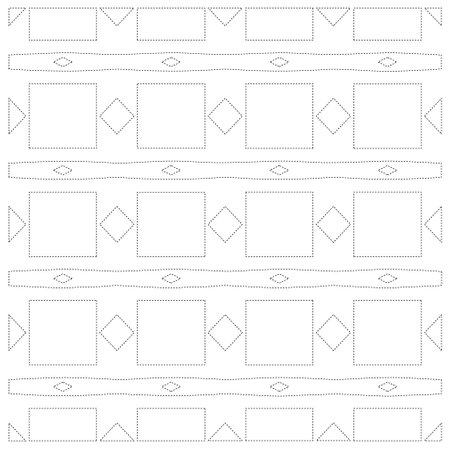 Simple curved line design.Abstract geometric black and white pattern for web page, textures, card, poster, fabric, textile. dot pattern.のイラスト素材