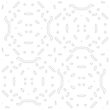 Simple curved line design.Abstract geometric black and white pattern for web page, textures, card, poster, fabric, textile. dot pattern.のイラスト素材