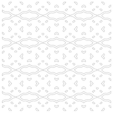 Simple curved line design.Abstract geometric black and white pattern for web page, textures, card, poster, fabric, textile. dot pattern.のイラスト素材