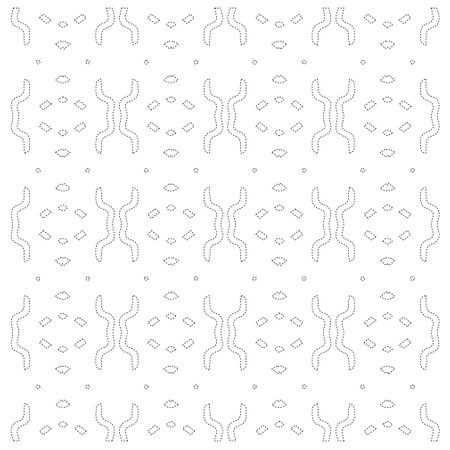 Simple curved line design.Abstract geometric black and white pattern for web page, textures, card, poster, fabric, textile. dot pattern.のイラスト素材
