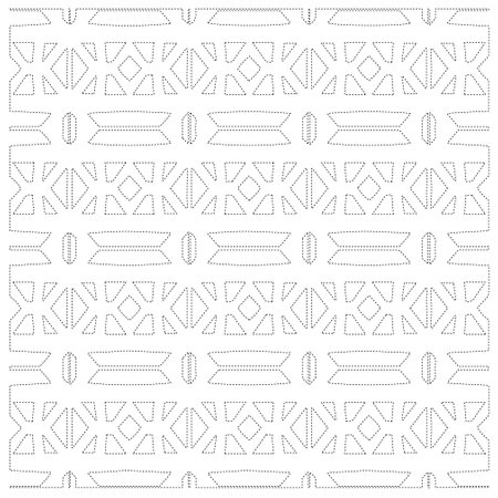 Simple curved line design.Abstract geometric black and white pattern for web page, textures, card, poster, fabric, textile. dot pattern.のイラスト素材