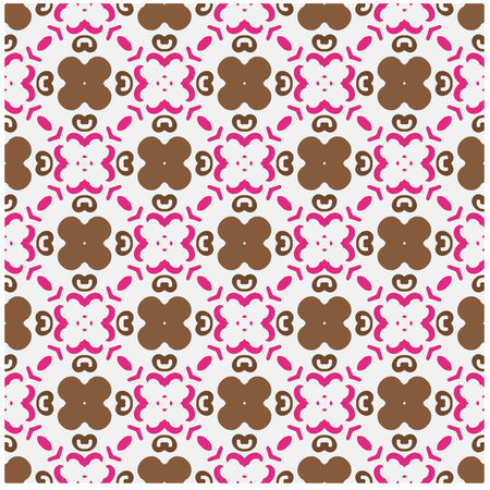 Abstraction art. Seamless vector background with repeat pattern.Oriental style damask floral tile modern lux fabric design textile swatch ladies dress, man shirt all over print block.のイラスト素材