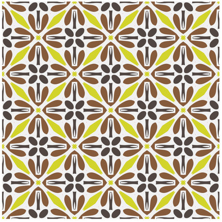 Abstraction art. Seamless vector background with repeat pattern.Oriental style damask floral tile modern lux fabric design textile swatch ladies dress, man shirt all over print block.のイラスト素材