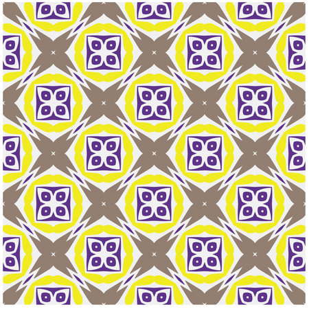 Abstraction art. Seamless vector background with repeat pattern.Oriental style damask floral tile modern lux fabric design textile swatch ladies dress, man shirt all over print block.のイラスト素材