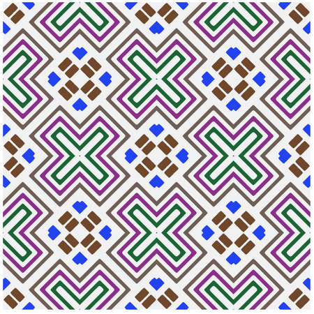 Abstraction art. Seamless vector background with repeat pattern.Oriental style damask floral tile modern lux fabric design textile swatch ladies dress, man shirt all over print block.のイラスト素材